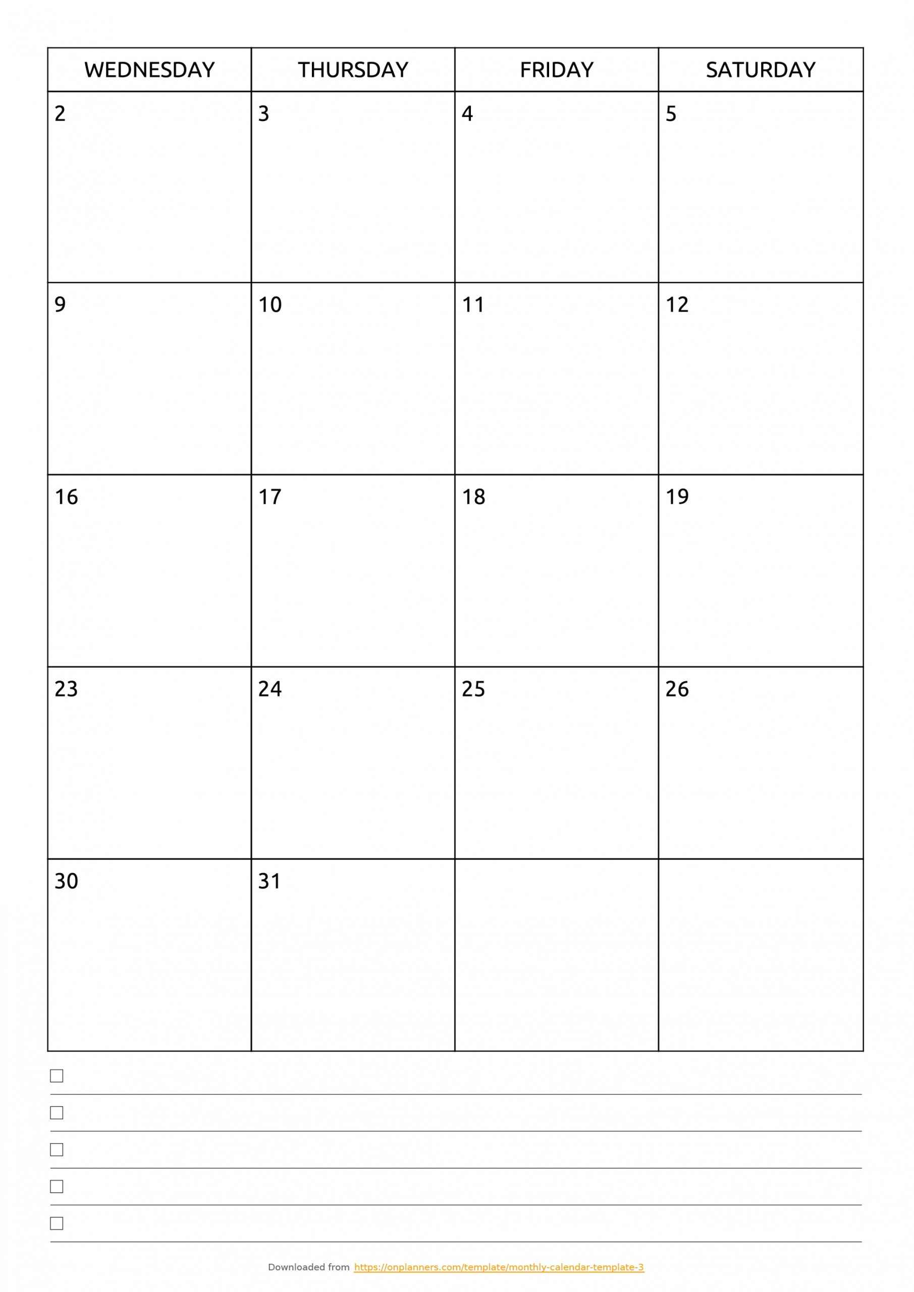 blank monthly calendar with lines calendar inspiration