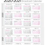 Broadcast Calendar 2021 Calendar For Planning 3