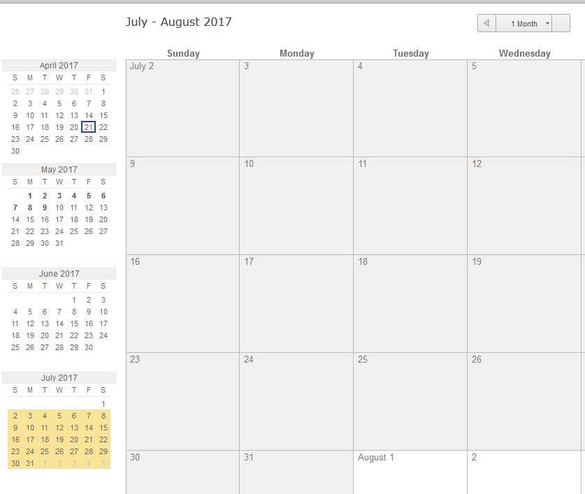 calendar view month has 6 weeks smartsheet community