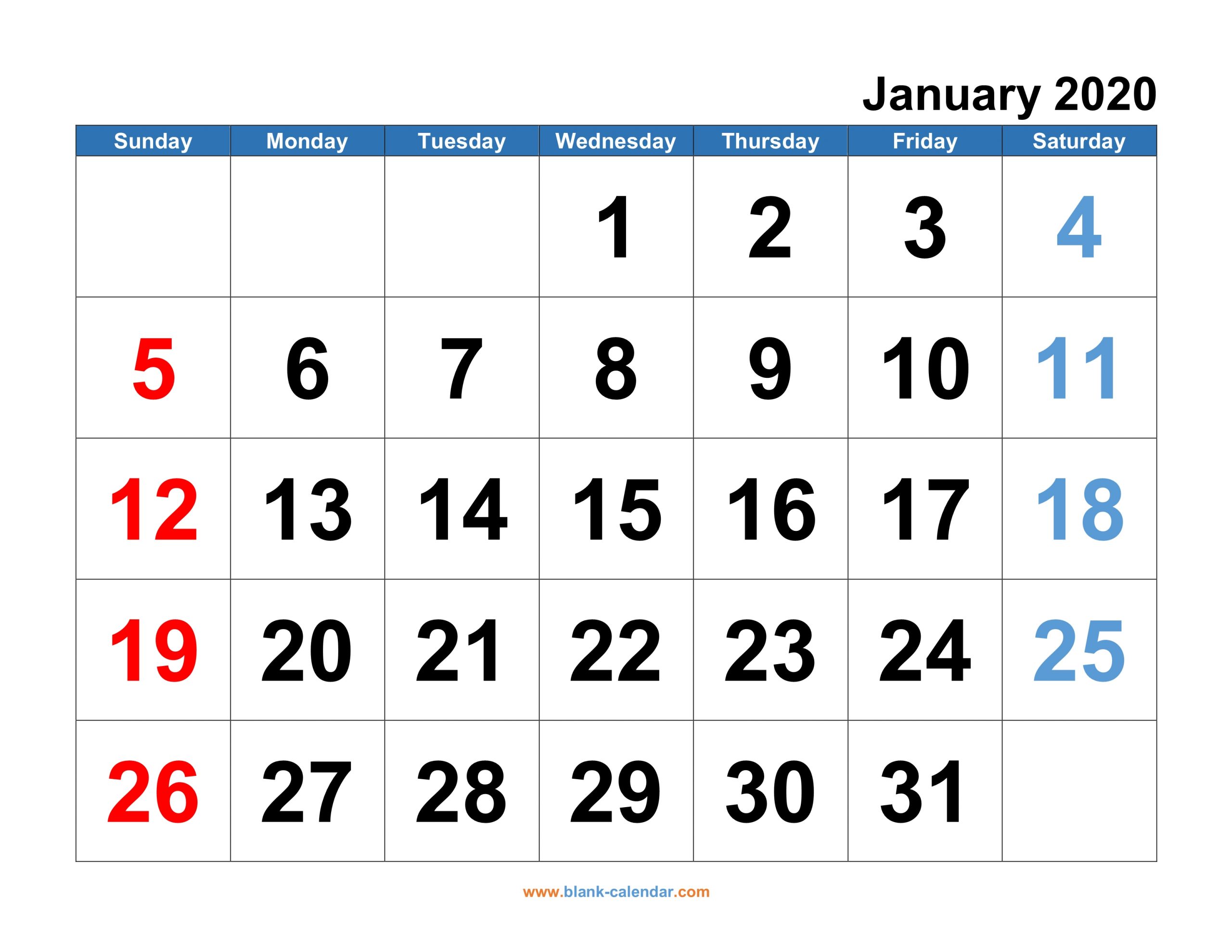 calendar with special days 2020 calendar template