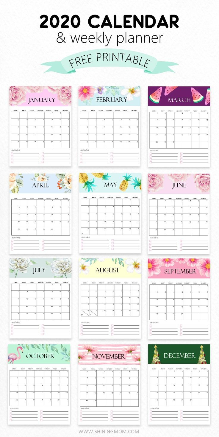Catch Free Printable Half Size Calendars For 2020