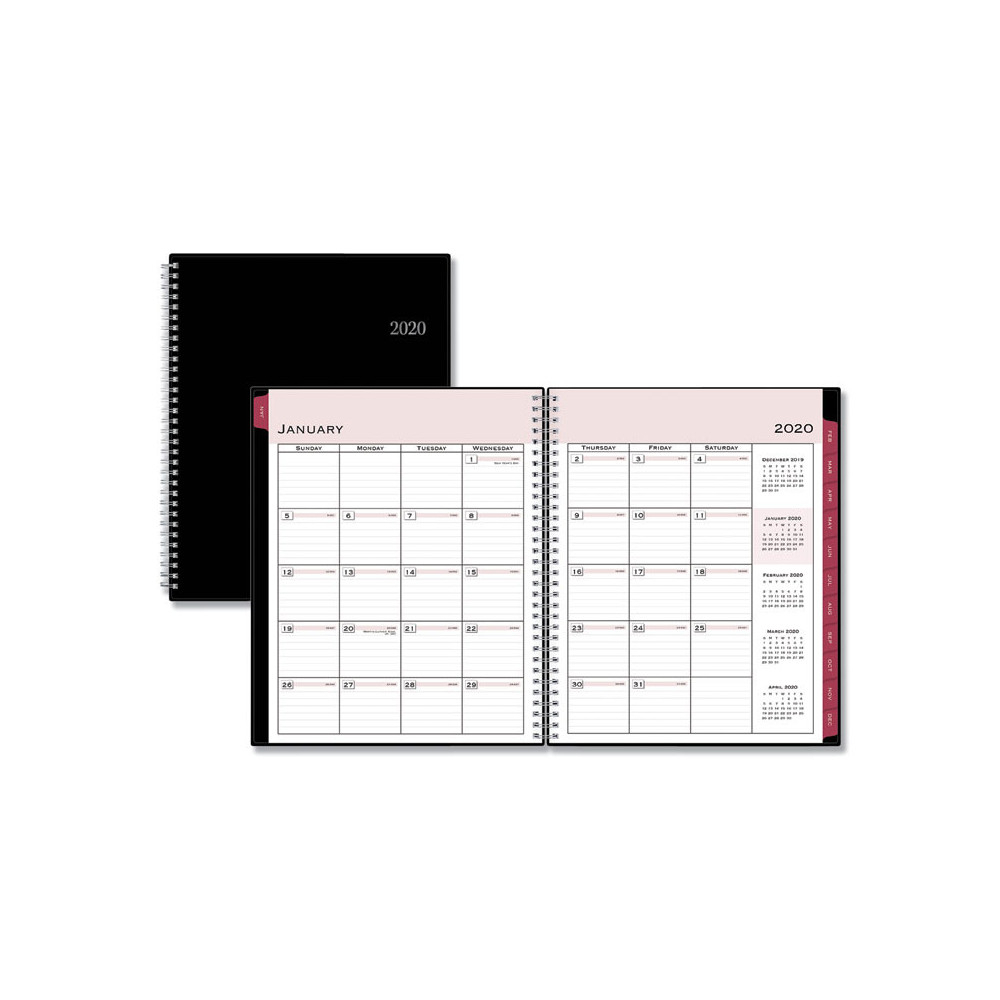 classic red weekly monthly planner 15 min time slots mon