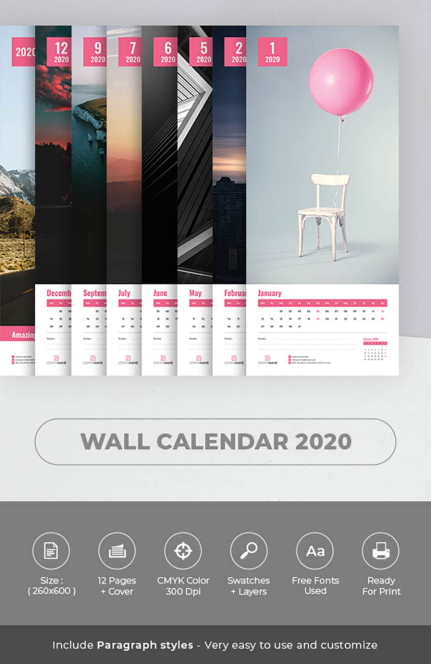 collect calendar wizard 2020 indesign calendar Calendar Template 2021