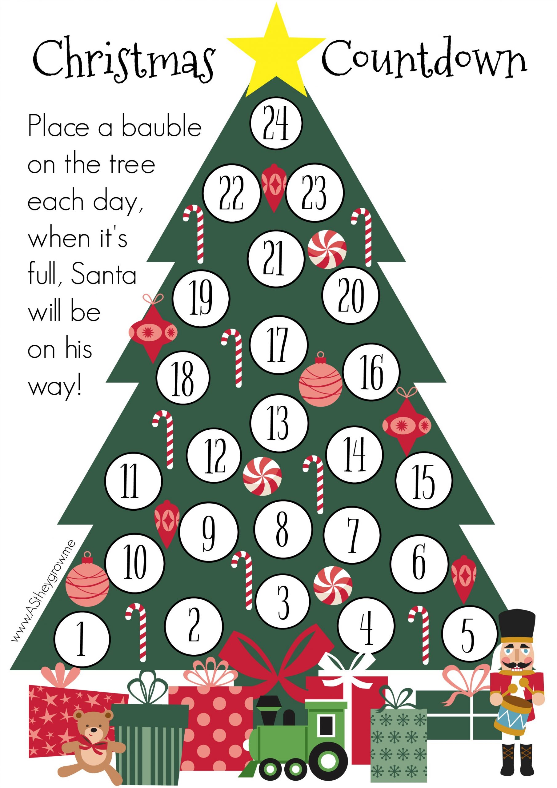 crafty christmas countdown free printable as they grow