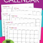 Create Your Own Calendar Free Printable