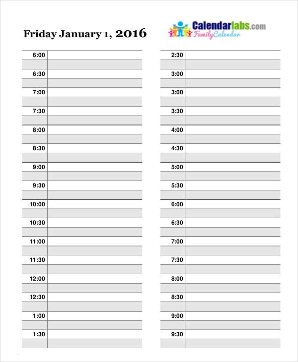 daily calendar free pdf word documents download free