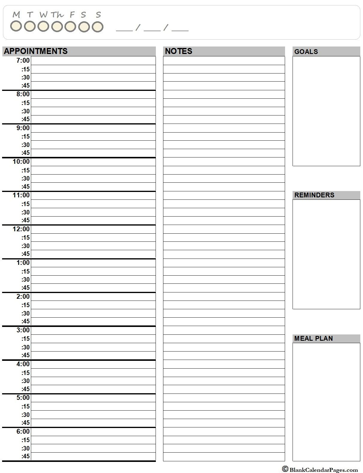 daily calendar notepad daily calendar printable 2020