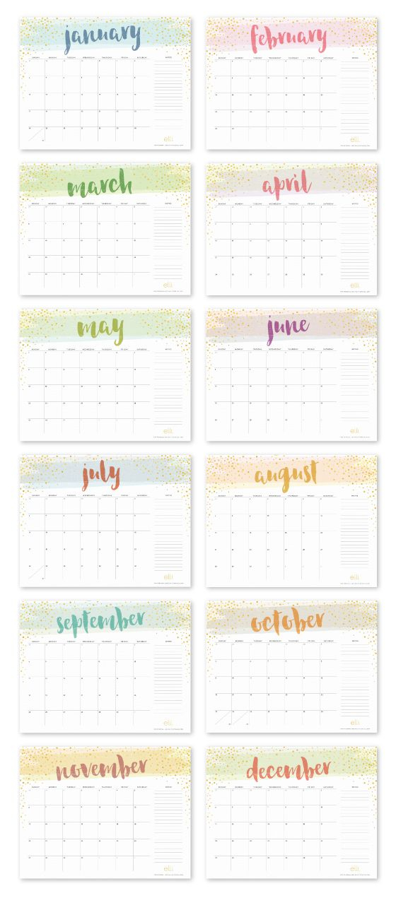 Desk Calendar Printable Calendar Template 2020