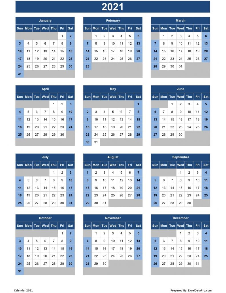 download 2021 yearly calendar sun start excel template 1 ...