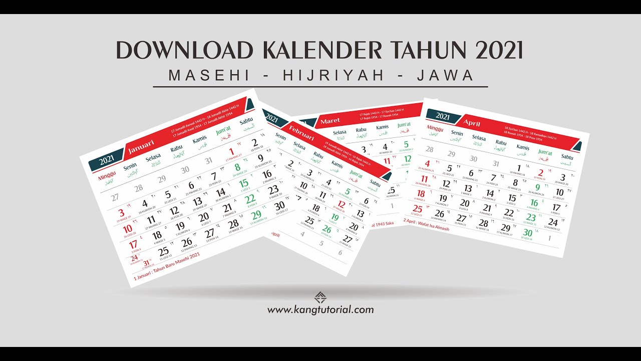 download desain template kalender 2021 gratis lengkap