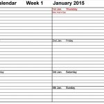 Fillable 1 Week Calendar Ten Free Printable Calendar