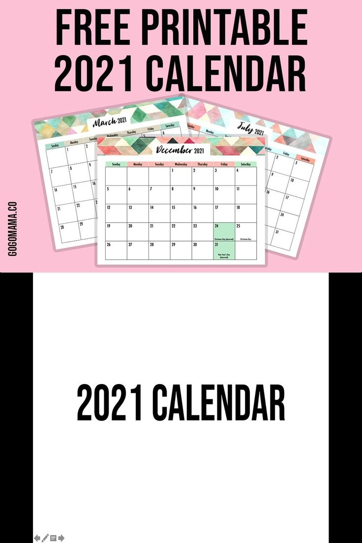 free 2021 editable calendar video in 2020 calendar