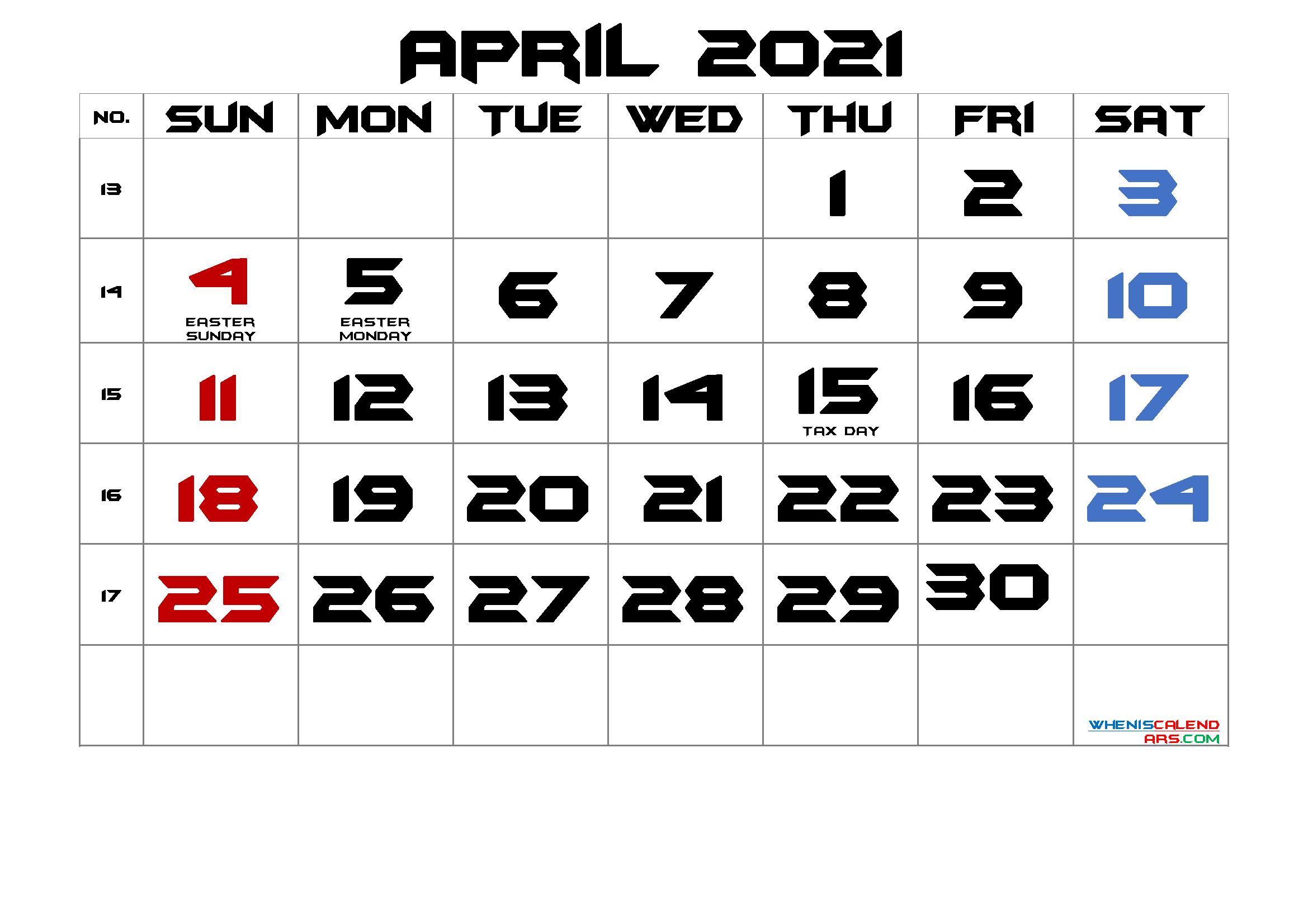 free printable april 2021 calendar in 2020 2021 calendar