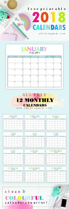free printable blank monthly calendars 2018 2019 2020