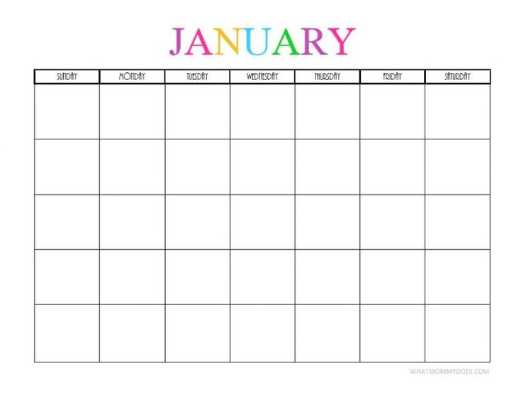 free printable blank monthly calendars 2019 2020 2021