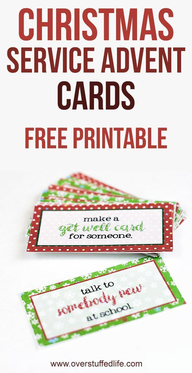 free printable christmas service advent cards christmas