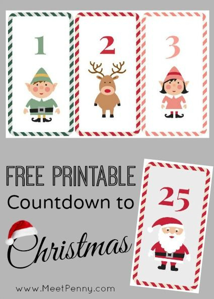 free printable countdown to christmas christmas