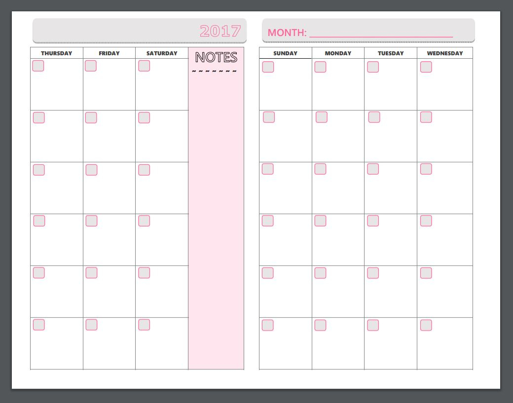 Free Printable Planner Pages The Make Your Own Zone