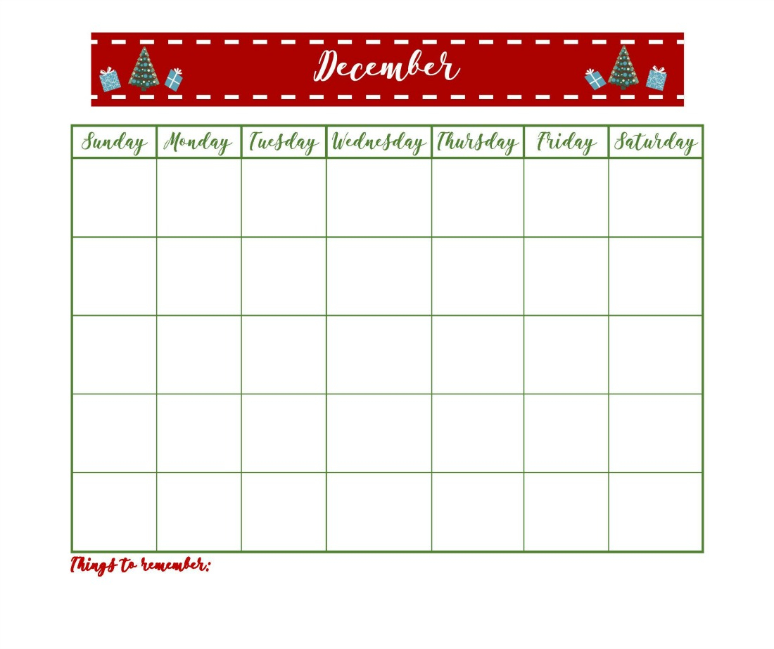 Christmas Calendar Template Danya Ellette