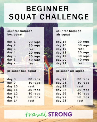 jj smith 30 day squat challenge calendar fitness jungle