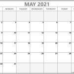 May 2021 Calendar Free Printable Monthly Calendars