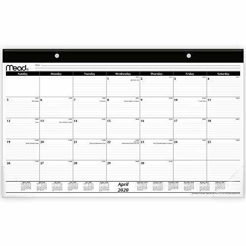 mead 2020 2021 academic year monthly desk pad calendar