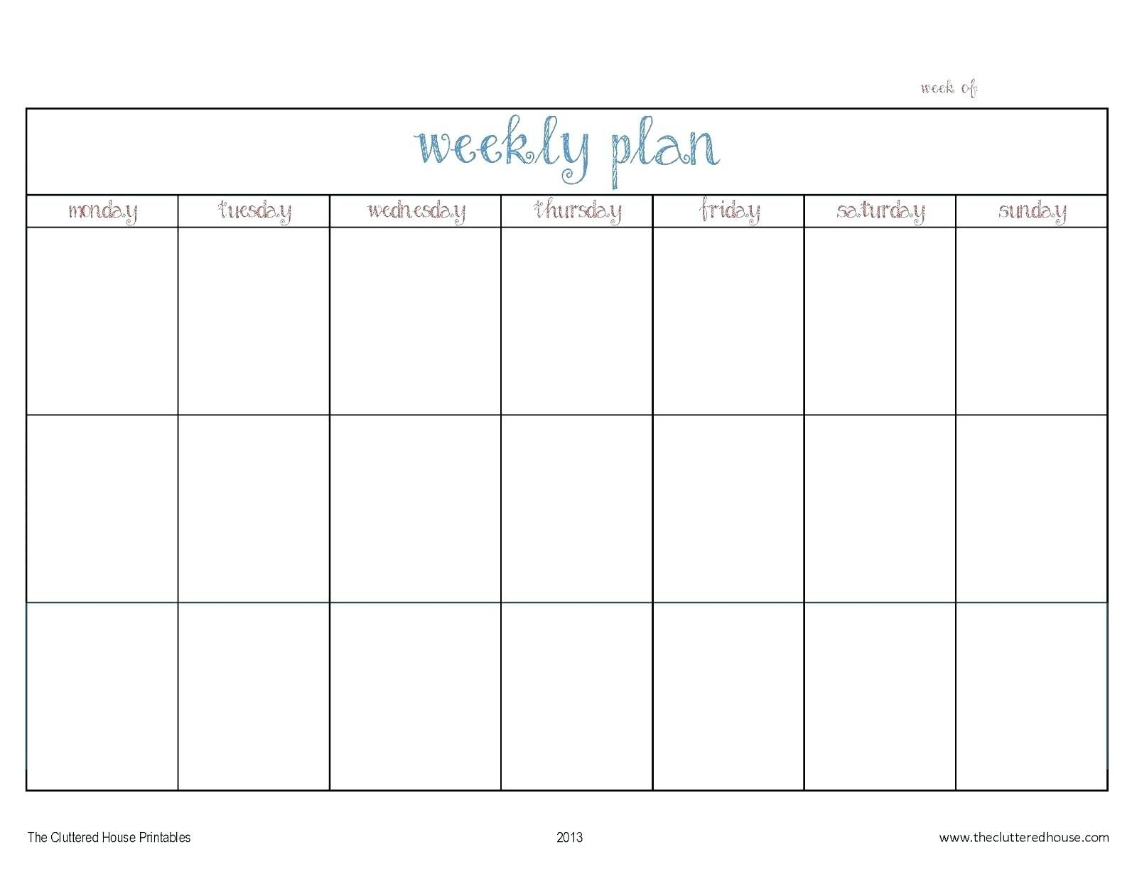 monday thru friday calendar template calendar template 1