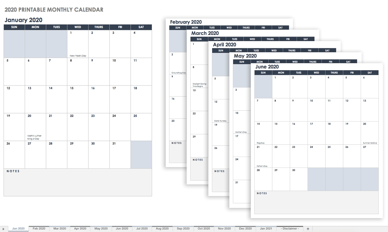 monthly calendar type in calendar template printable