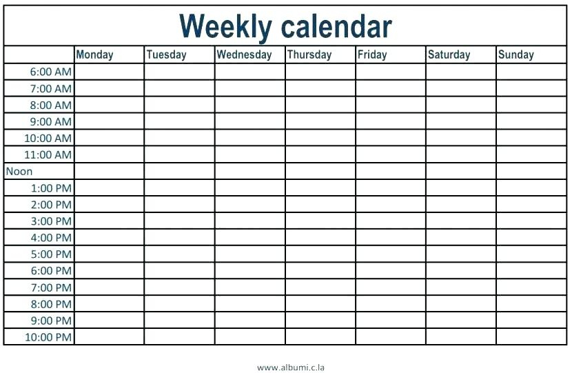 monthly calendar with time slots