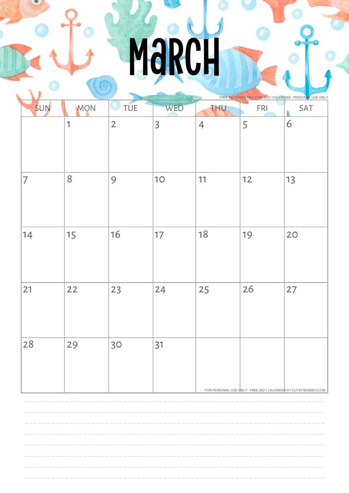 Pin On 2021 Calendar Free Printable Monthly Planner