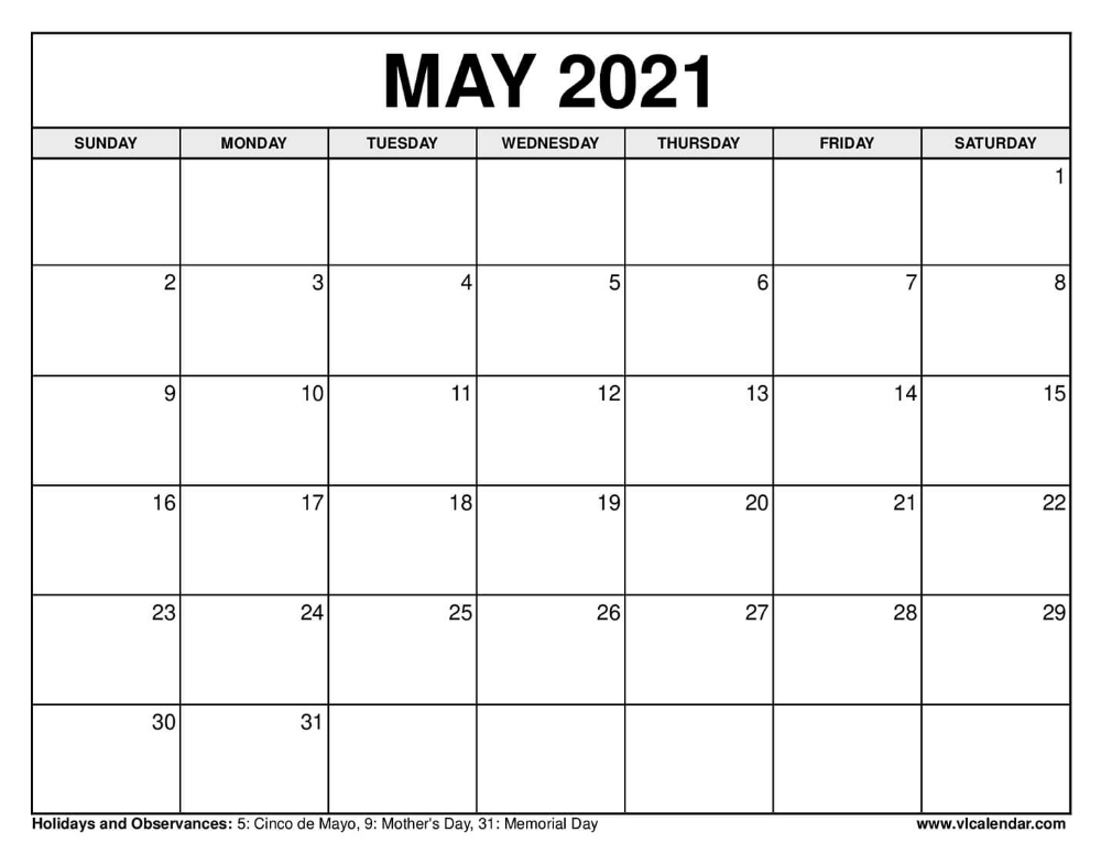 Printable May 2020 Calendars In 2020 2021 Calendar