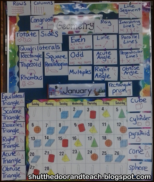 Shut The Door And Teach Every Day Counts Calendar Area 1