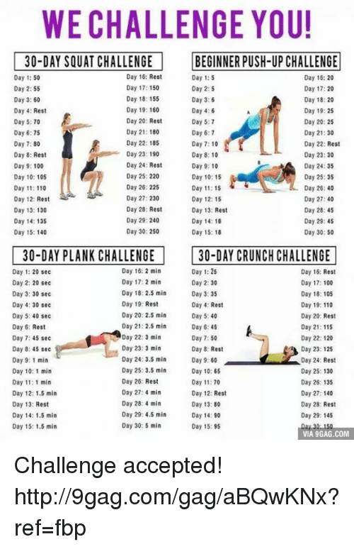 we challenge you 30 day squat challenge beginner push up