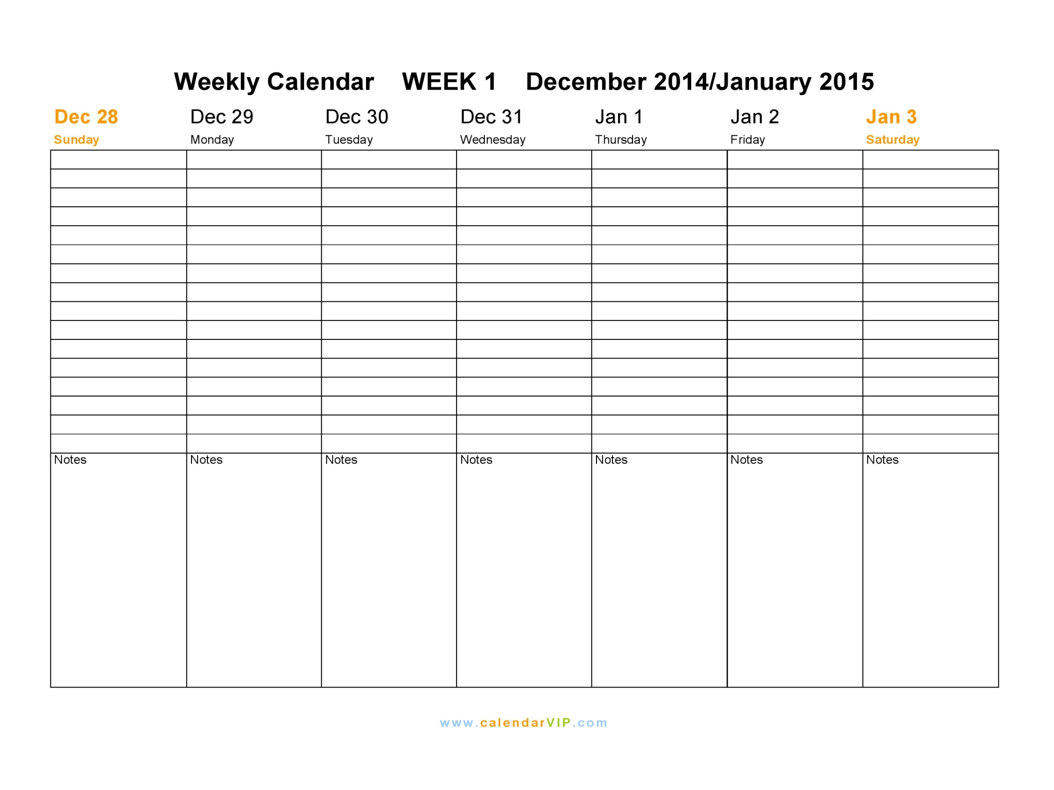 weekly calendar 2015 free weekly calendar templates