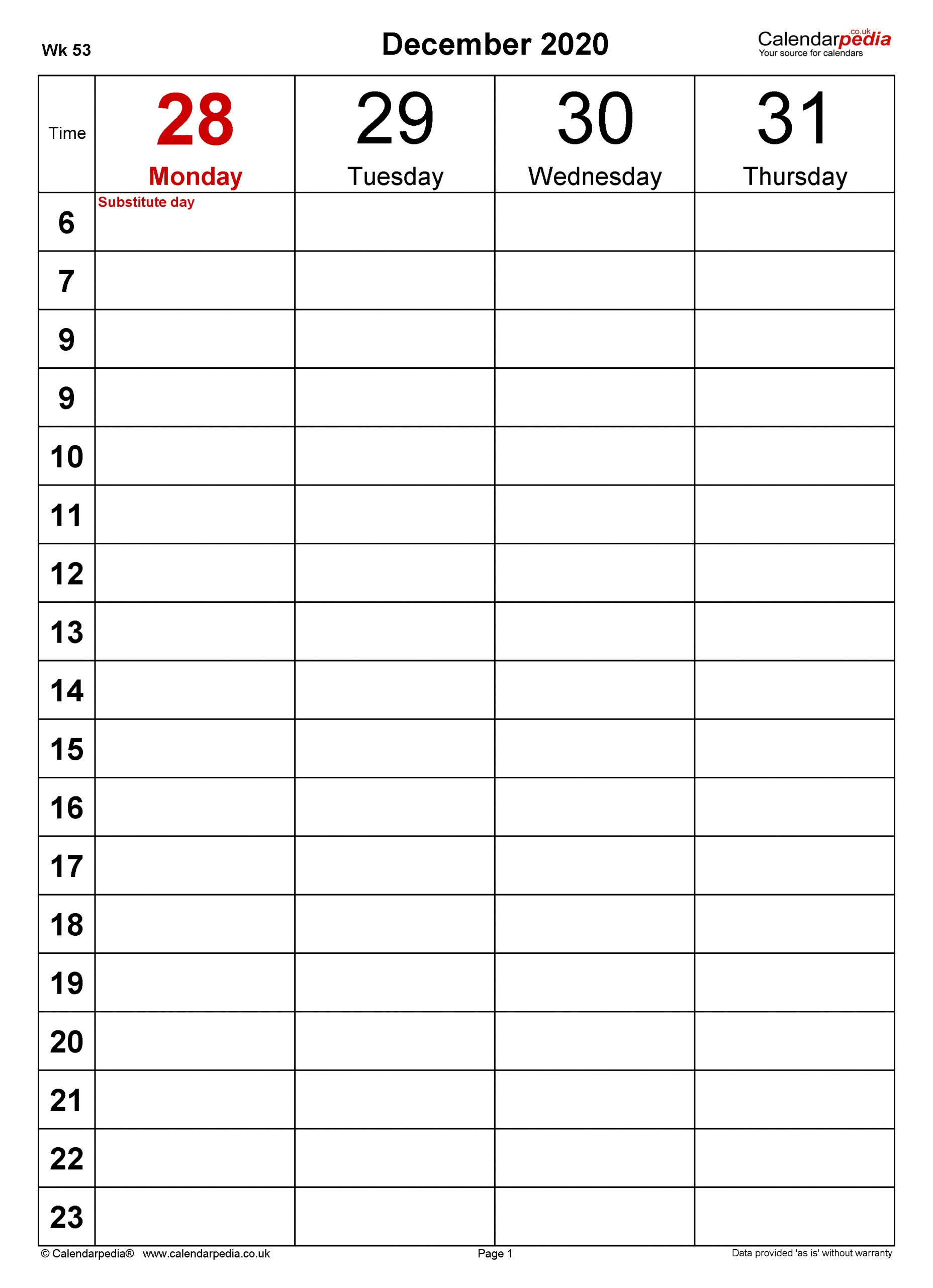 weekly calendar 2021 uk free printable templates for word
