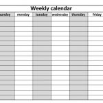 Weekly Calendar Templates 2017 Printables Calendars