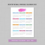 Year At A Glance 2021 2022 Printable Yearly Calendar