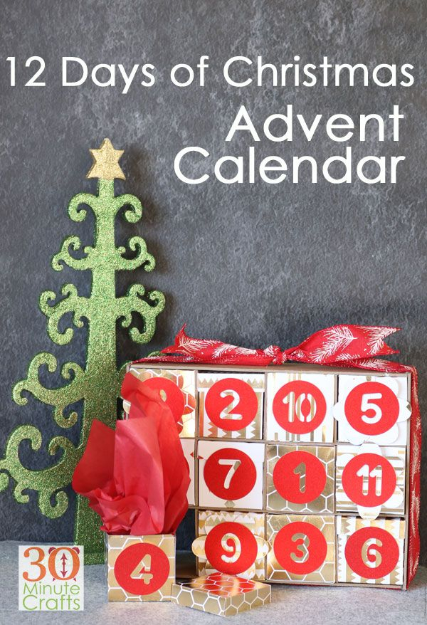 12 Days Of Christmas Advent Calendar With The Cricut Maker