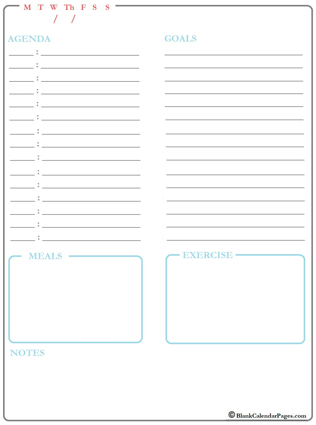 2021 printable daily planner planner templates