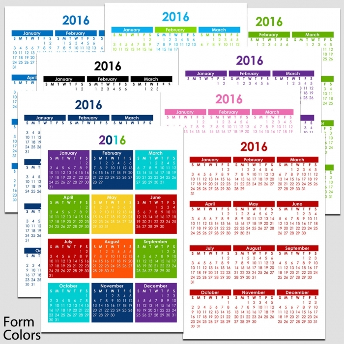 5 year calendar printable calendar template 2020
