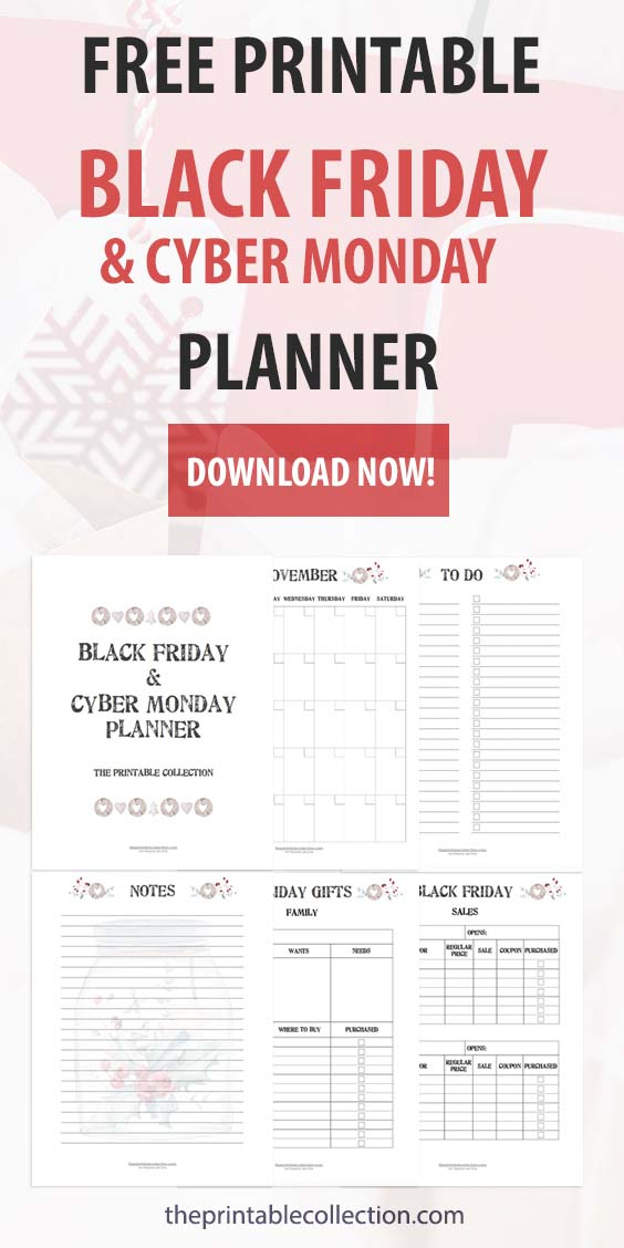 Black Friday Planner Be Ready For Shopping With This Free