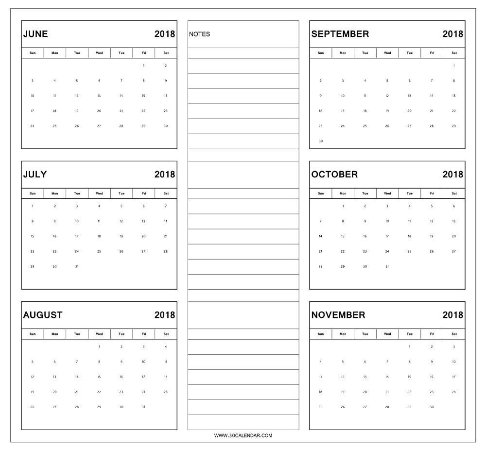 blank six month calendar printable example calendar Calendar Template