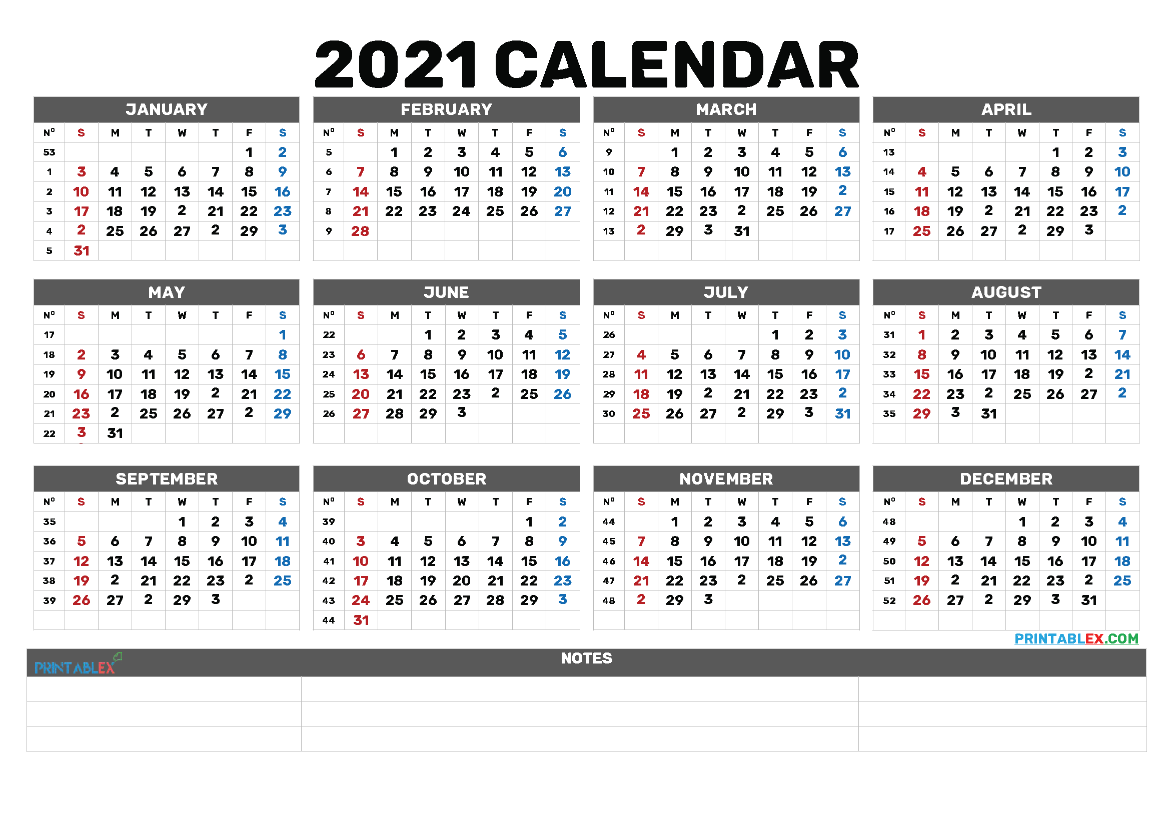 Bold Calendar 2021 Lunar Calendar 1