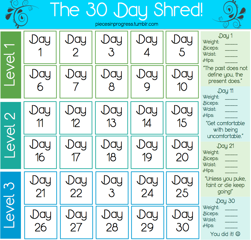 Just Yasmeen 30 Day Shred