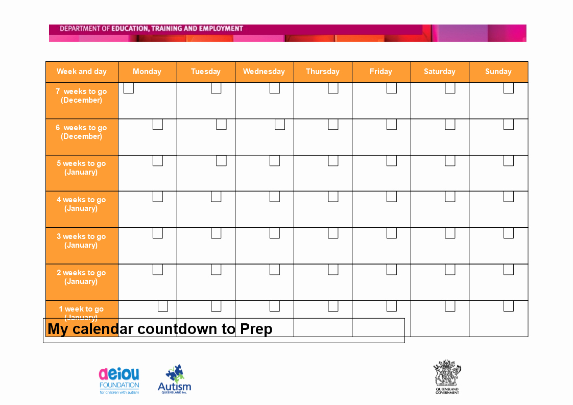 printable holiday countdown calendar template example