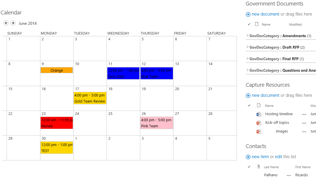 Sharepoint Calendar Color Coding Calendar Template 2020