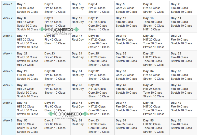 Turbo Fire Workout Calendar Calendar Template 2019 2