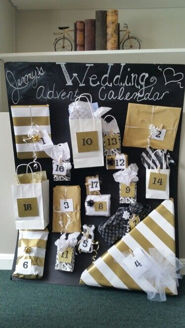 Wedding Advent Calendar Such A Great Idea Open A