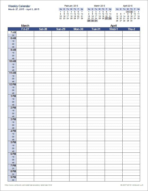 Weekly Calendar Template One Of My Favorites Been Using