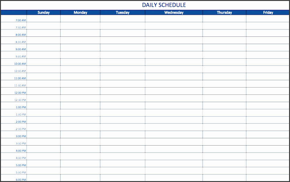 2 Day Weekly Schedule Template Pdf Heres What No One